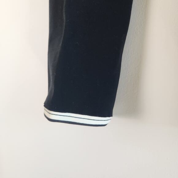 60s Slit Capris Pants Mr Dino Black & White Elastic 10 - Picture 5 of 10